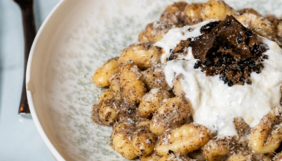 Agence M Com Marseille Fuxia Marseille Restaurant Epicerie Trattoria Italienne gnocchi tartufata creme truffes